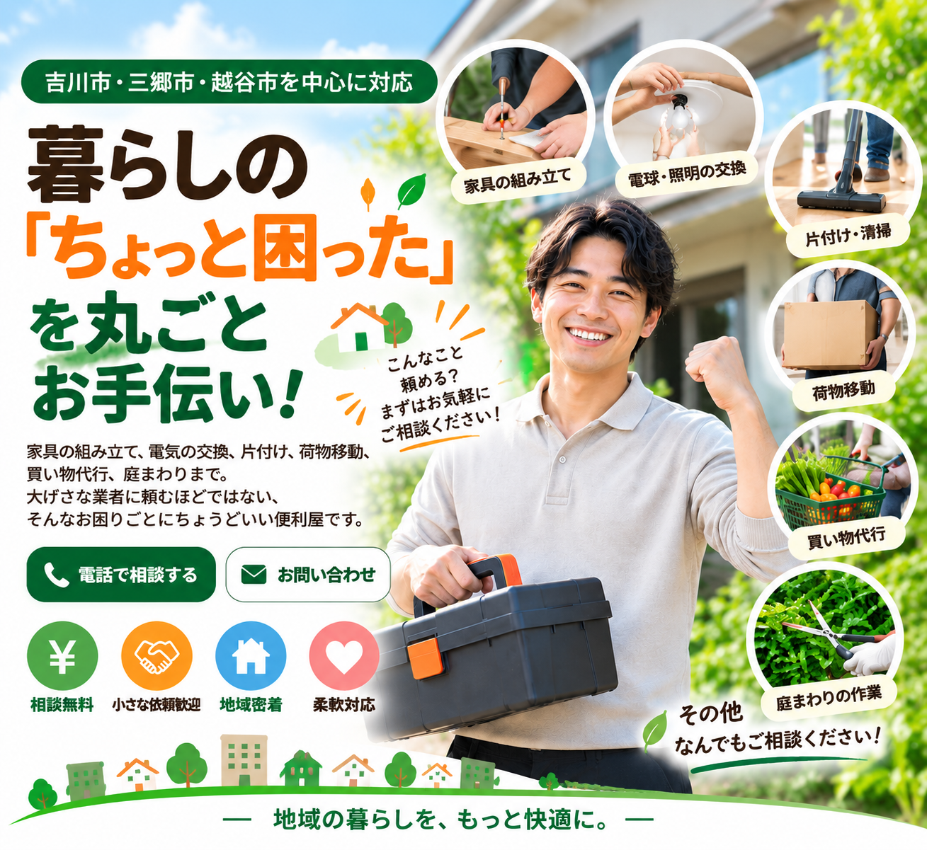 便利屋よしかわサポートのサービス案内